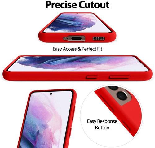 Imagen 6 de 6 de Funda Anticaida De Silicon Y Microfibra Antirayones Samsung
