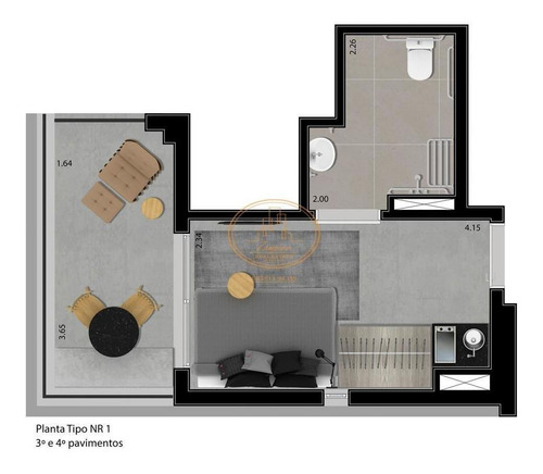 Apartamento Com 1 Dormitório(s) Localizado(a) No Bairro Perdizes Em São Paulo / São Paulo - 3043:906304