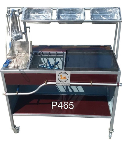 Carrito Multiservicios 4 En 1, Plancha Estufa Freidora P465