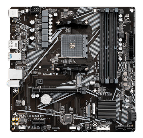 Tarjeta Madre Gigabyte B550m Am4 4x Ddr4 2x M.2 Micro Atx