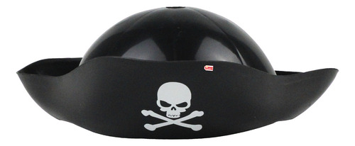 Set Pirata Sombrero Daga Disfraz Halloween - Ciudad Cotillón Color Negro