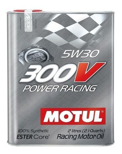 Óleo Motul 300v Power Racing 5w30 2l - 100% Sintético