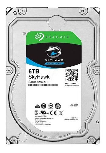 Seagate Disco D Inter Skyhawk 6tb Vigi 3.5  Sata 5400rpm  B