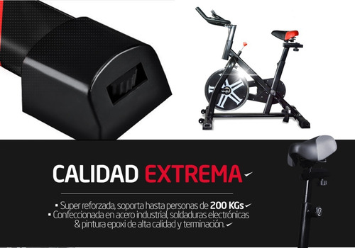 Imagen 7 de 10 de Bicicleta De Spinning Fija Profesional Nueva 23kg Energy Fit