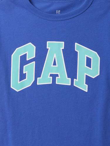 Polera Niño Gap Logo Value Manga Corta Azul