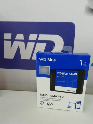 Disco Duro Ssd Wd 1tb Sa510 Sata 3 6gb/s 560mbps 2.5 Azul