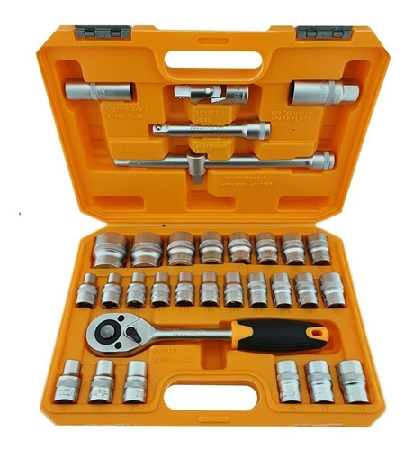 Juego Caja Set Dados Con Chicharra 1/2 32 Piezas Toolmak