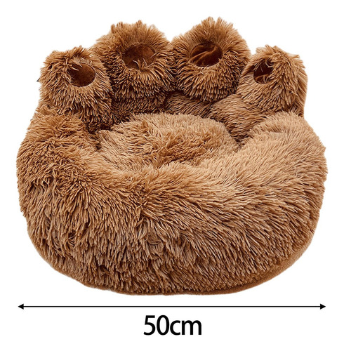 Cama Redonda Para Mascotas Con Forma De Pata, Cama Redonda S