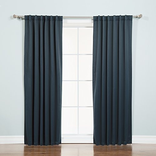 Mejor Home Basic Moda Aislamiento Térmico Cortinas Opacas - 