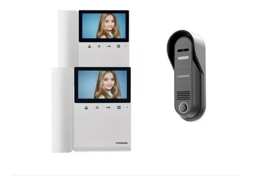 Imagen 2 de 7 de Portero Commax 2 Monitores Cdv43k + Frente Antivandalico