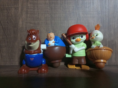 4 Bonecos Galinho Chicken Little Usados Na Condição (Usado)
