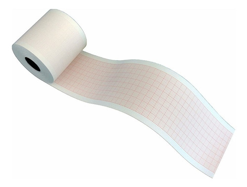Imagen 1 de 4 de Papel Termosensible Para Ecg 50mm X 30mts Caja X 100 Rollos