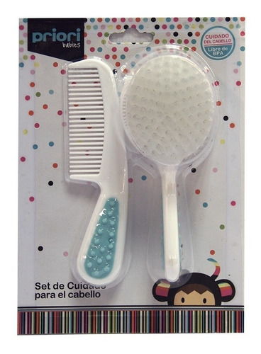 Imagen 2 de 2 de Set De Cuidados Bebes Priori 1524 Cepillo Peine