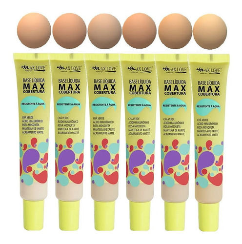 Base Líquida Max Cobertura 505 Max Love 25g Tom Cor 505