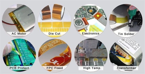 Kapton Tape Con Antiestatica 13 Mm X 33 Mts, Calidad 1.