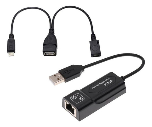 Para Conector Ethernet Lan Y Adaptador Usb 2.0 Para Fire