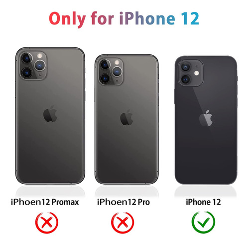 Capa De Telefone Diverbox Para iPhone 12 Com Protetor De Tel