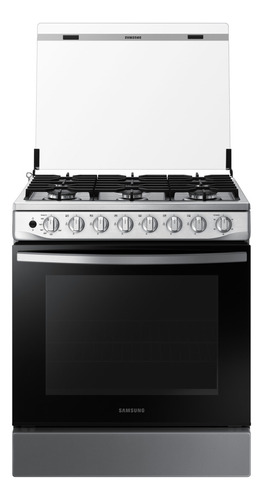 Cocina A Gas Nx52t5311ps, 6 Hornillas Black Smog Color Plata