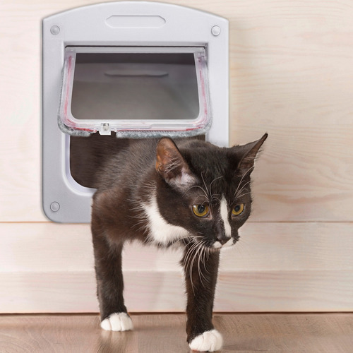 Portinha Porta De Passagem P/ Cato Cachorro Door Pet 4 Em 1
