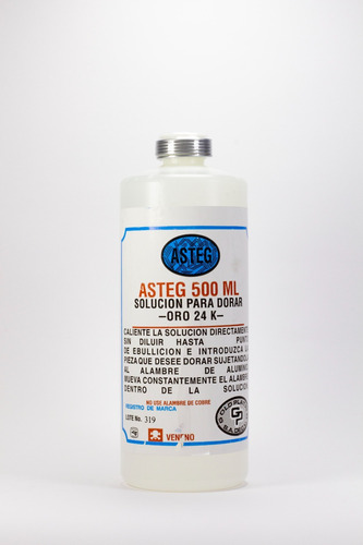 Solución Para Dorar Oro 24k Asteg 500ml