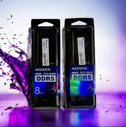 Adata AD5U48008G-S 8Gb 4800 mhz Memória Ram Ddr5 Pc5-38400 Cor preta