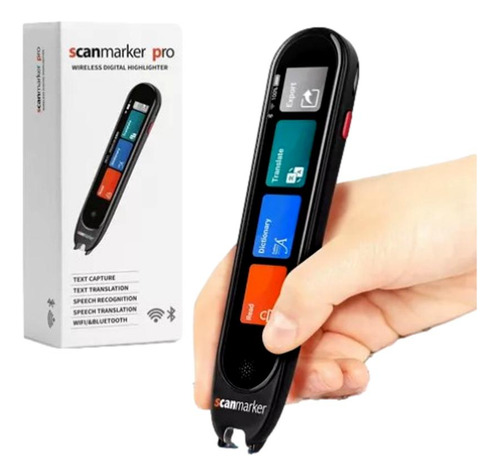Caneta Scanmarker Pro Tradução E Assistência Para Dislexia Cor Preta