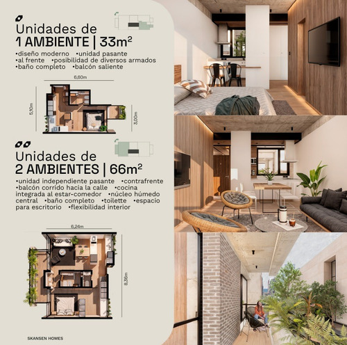 Venta En Pozo, Departamento De 1 Ambiente. Edificio Skansen 2. En Construcción. Shopping Paseo Aldrey.