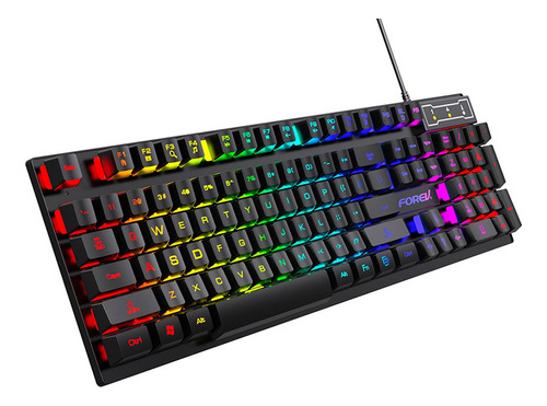 Teclado Gamer Retroiluminado Economico Fv-q1s