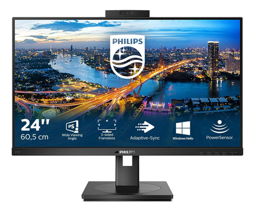 Monitor 24 Philips 242b1h Ips Fhd Con Webcam