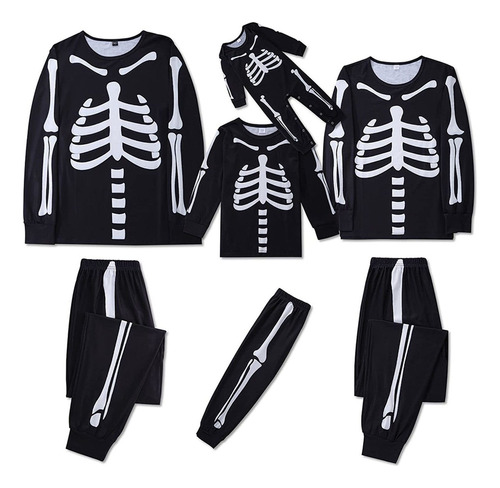 Conjunto De Pijamas Familiares Juego De Halloween Esquel [u]