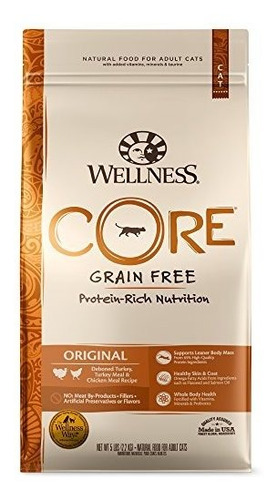 Wellness Core Grano Natural, Comida Para Gatos Seca, Receta