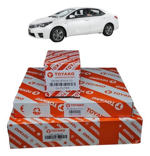 Kit De Filtros Toyota Corolla 2011/2019