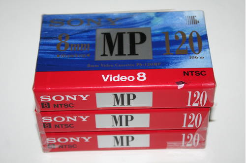 Cinta Cassette Video 8 Paquete De 4 Sony Nueva Sellada!