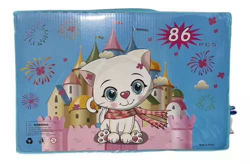 Set Kit Para Niños Colores 145 Pcs Arte Dibujo Creativo Infantil Rosa -  Luegopago