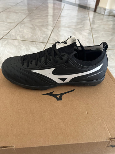 Chuteira Society 41 Mizuno Regent As Preta Usada 1 Vez (Usado)