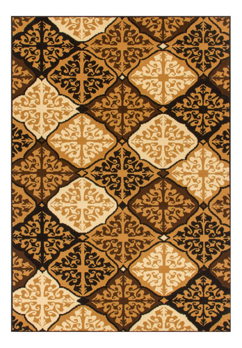 Alfombra Duncan De Diseno Superior, 4 X 6, Caramelo