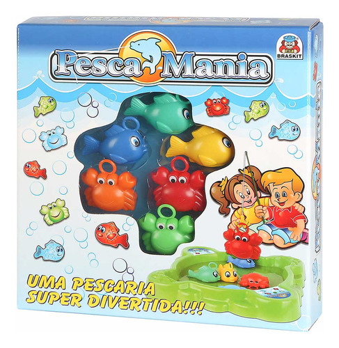 Jogo De Pesca Infantil - Pesca Mania - Braskit