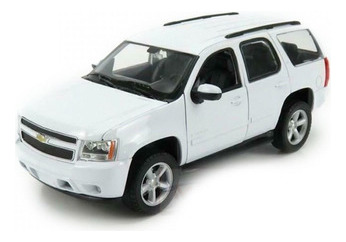 Camioneta Chevrolet Tahoe Escala 1:24 De Colección Welly Color Blanco