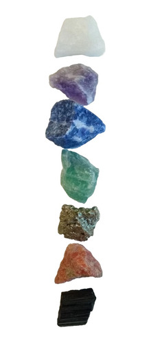 Piedras Naturales Kit De 7 Chakras En Bruto.