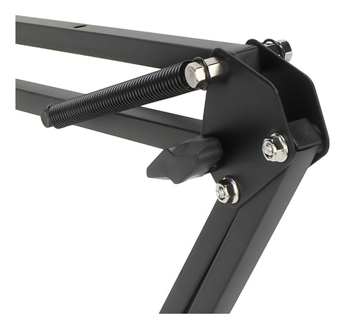 2 Pedestal Suporte Articulado Base Móvel De Mesa Microfone Cor Preto