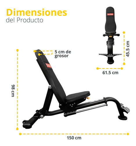 Banco Multiposiciones Uso Comercial De Ejercicio Tayga