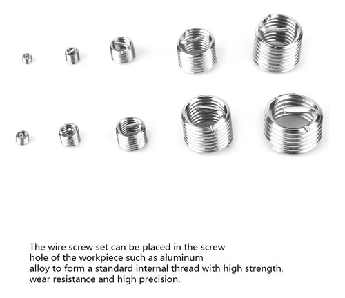 Manguito De Tornillo De Alambre De Acero Inoxidable, 145 Uni