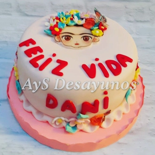 Frida Kahlo Torta - Galletitas Cookies Decoradas Cupcakes