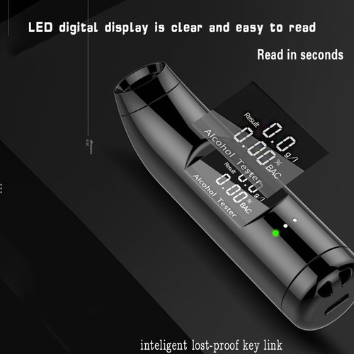 Detector De Alcoholímetro Digital Con Pantalla Lcd Y Alarma