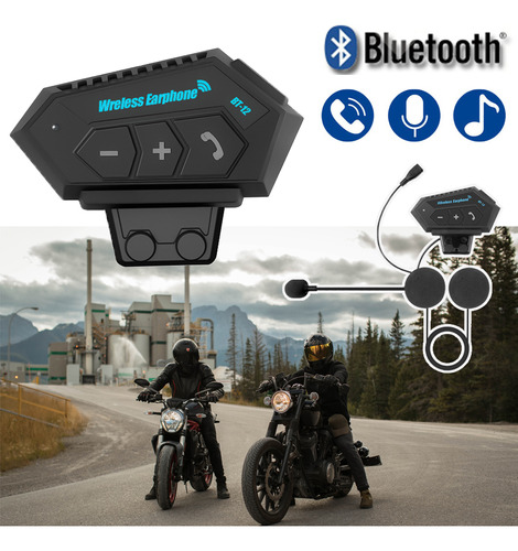 Audífonos Bluetooth Inalámbricos Helmet Para Motocicleta