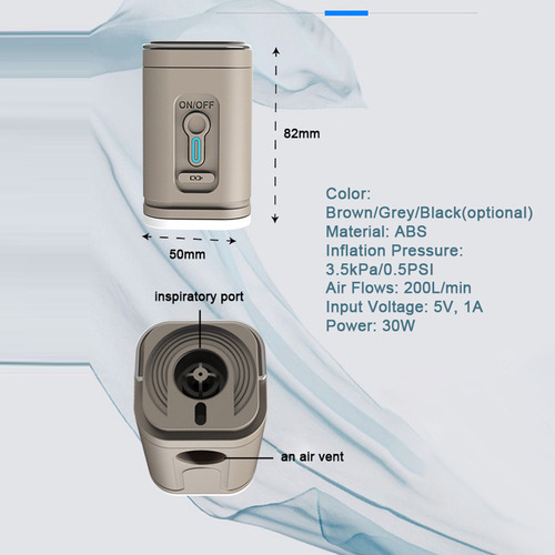 Inflador Eléctrico Led Air Con Luz Inalámbrica, Cama Inflabl