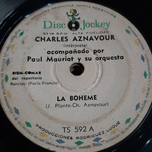 Simple Charles Aznavour Paul Mauriat Disc Jockey C21