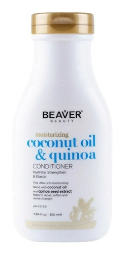 Acondicionador Beaver® Coconut Oil & Quinoa 350ml Suaviza