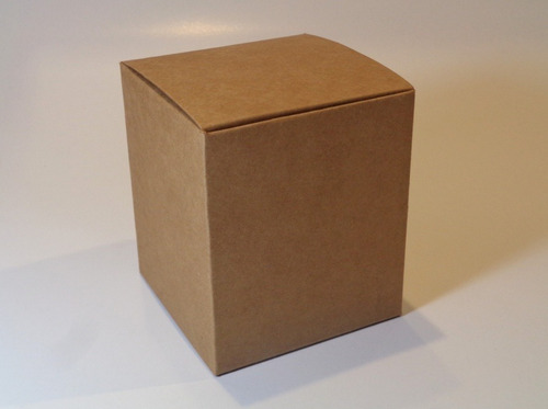 100 Cajas Estuches Kraft Indubox E1000 (10x10 X10cm Alto)