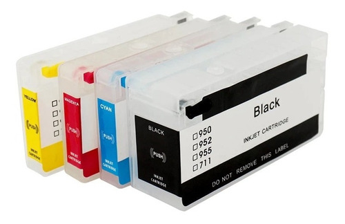 Kit De Tintas Y Cartuchos Rellenables 950 951 8100 8600